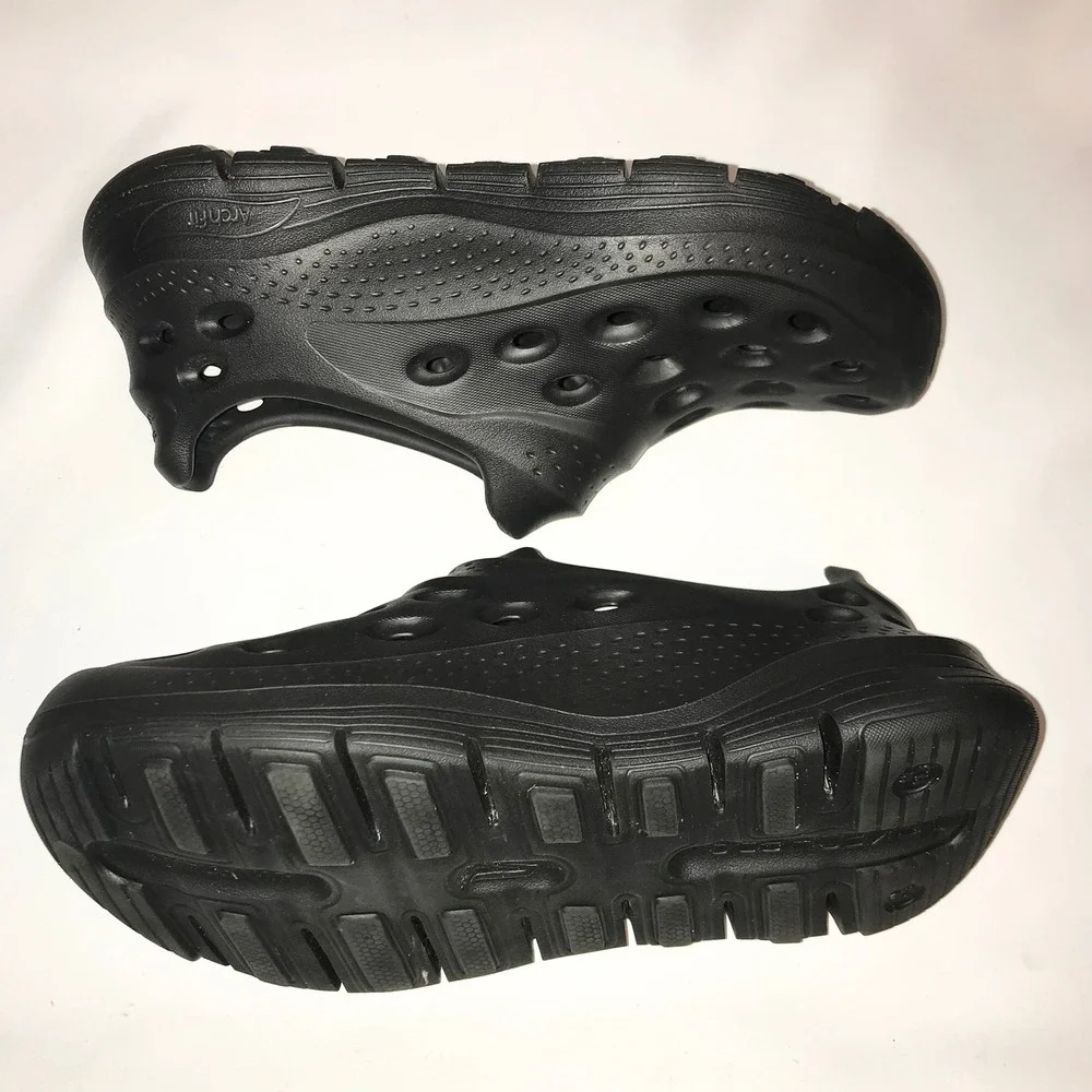 Skechers GO FOAM‎ Arch Fit Black Slip On Clogs Mens 9.5 Womens 11.5 Lux Foam